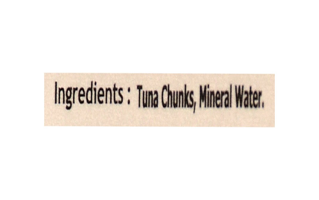 Bluna Tuna Chunks In Spring Water   Tin  180 grams
